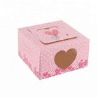 Cake Custom Cardboard Display Boxes Recycled Materials With Window