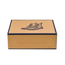 कस्टम मुद्रण तह नालीदार जूता बक्से आयताकार आकार लंबी सेवा जीवन के साथ